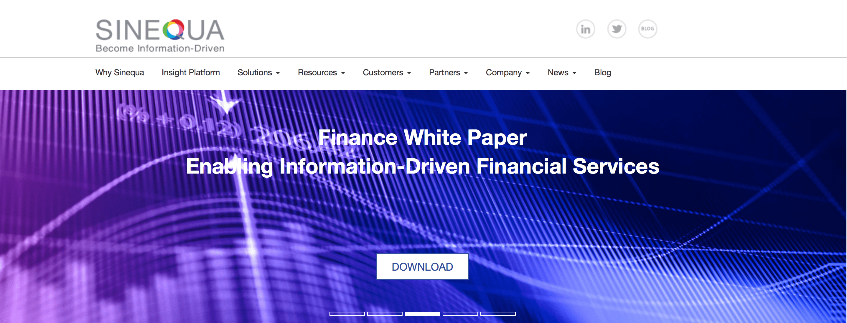 Enabling Information-Driven Financial Services